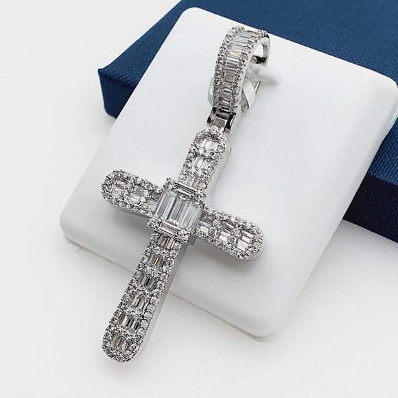 - 925 Sterling Silver Plated CZ Pendant, EVBRS511 - Picture 2 of 10